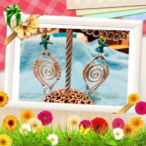 Boho style Swirly Starfish earrings